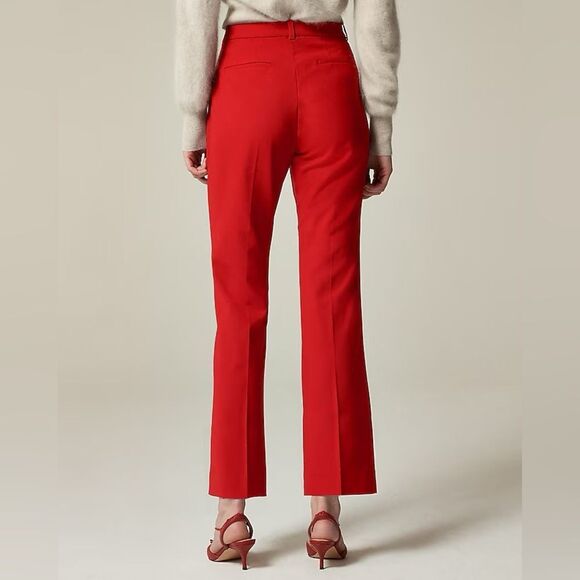 NWT J CREW Kaya pant in Italian stretch merino wool blend in Persian Red - Picture 3 of 8